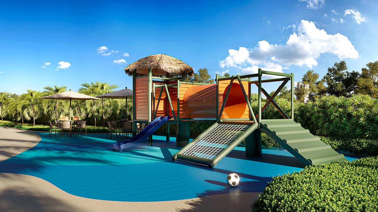 Playground Acqua Park Barueri - Perspectiva ilustrada