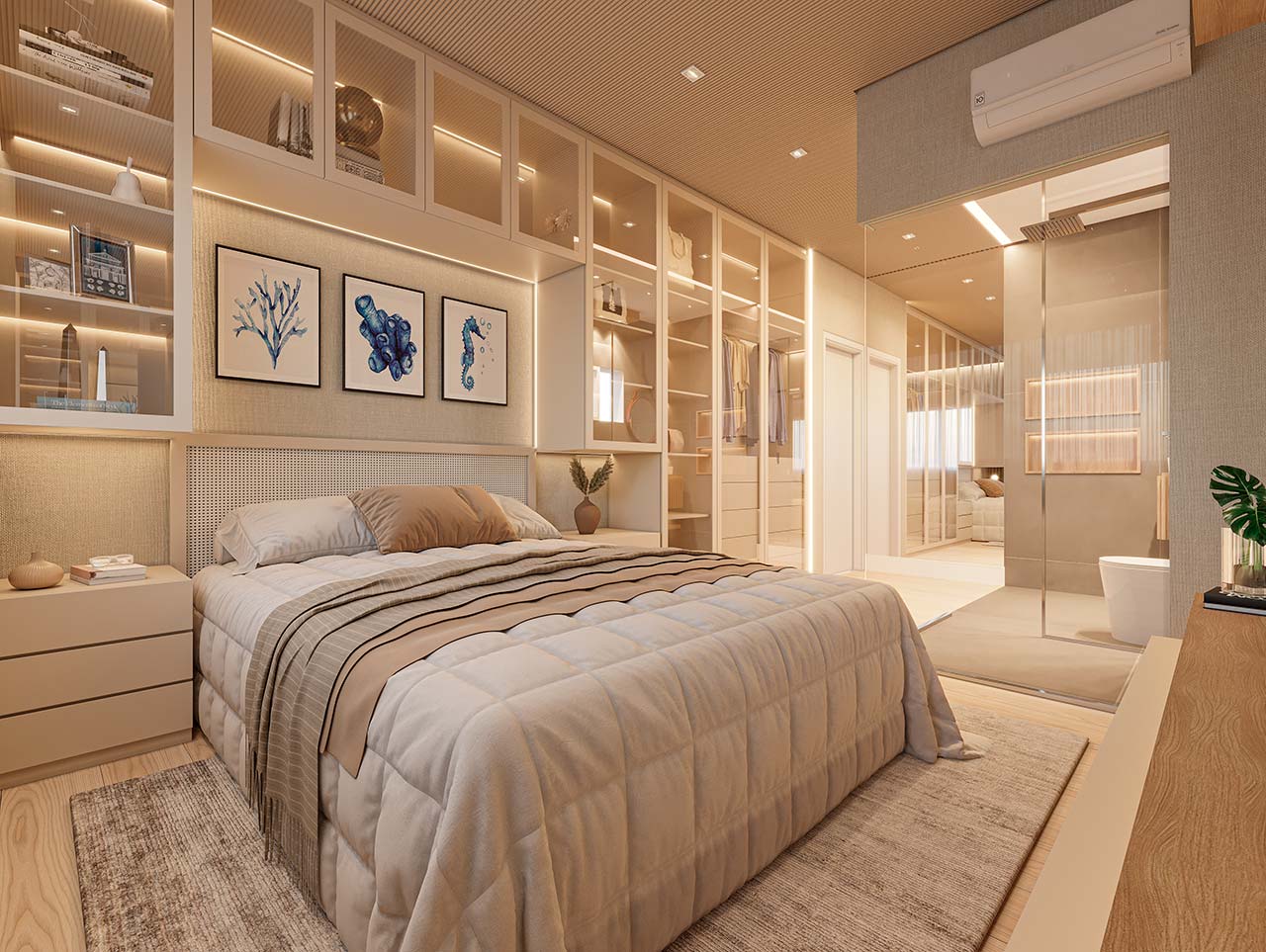 Síte apartamento 69m² - Acqua Park Barueri - Perspectiva ilustrada